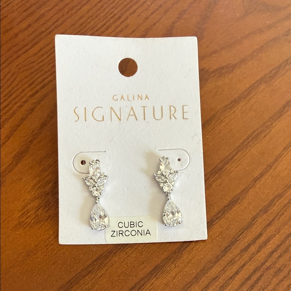 Signature Silver Teardrop Earrings